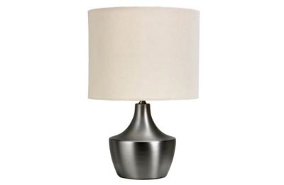 Collection Satin Nickel Touch Table Lamp - Natural